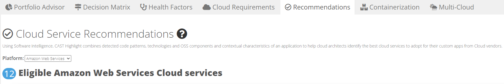 Service Recommendations